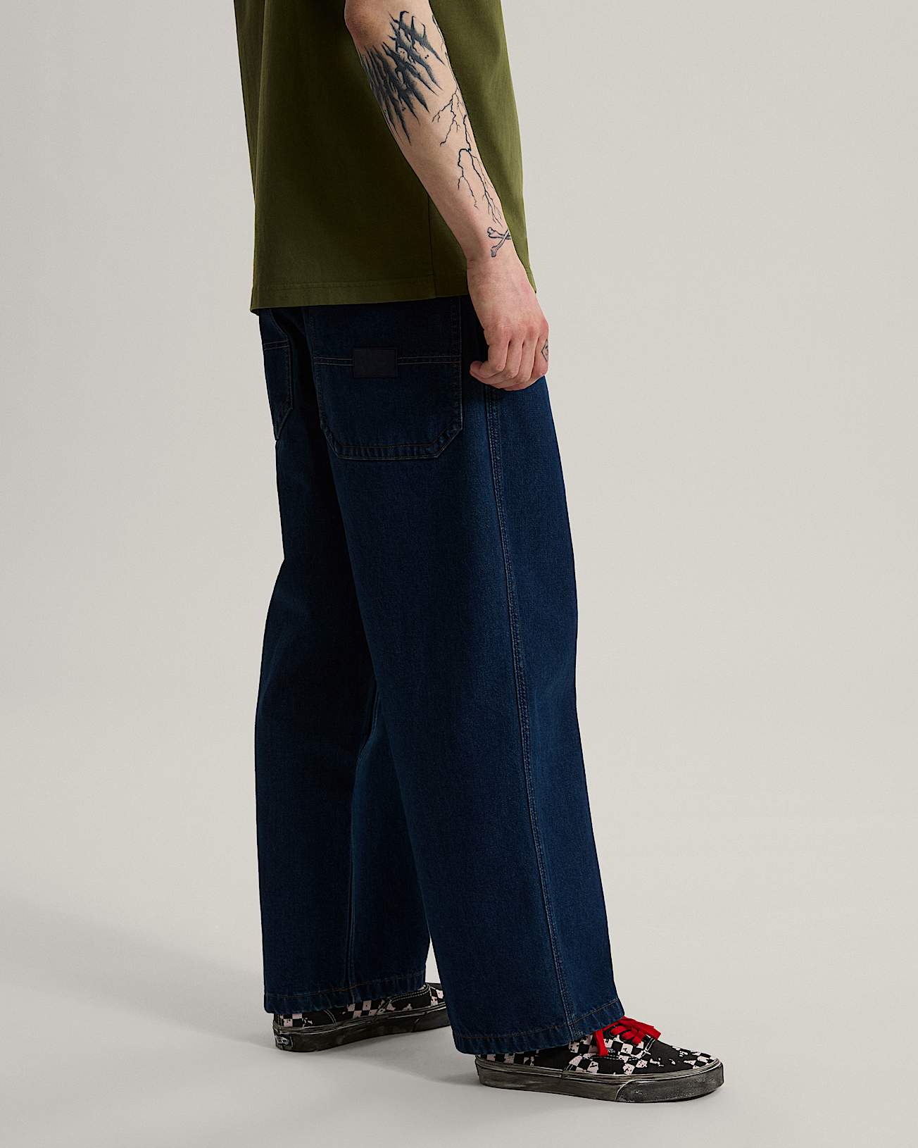 Drill Chore Baggy Carpenter Pant Dark Rinse VANS Blue ALT4