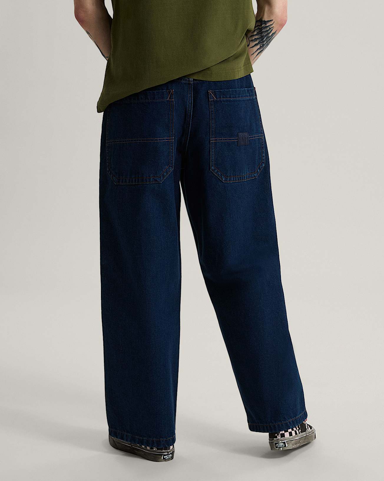 Drill Chore Baggy Carpenter Pant Dark Rinse VANS Blue ALT3