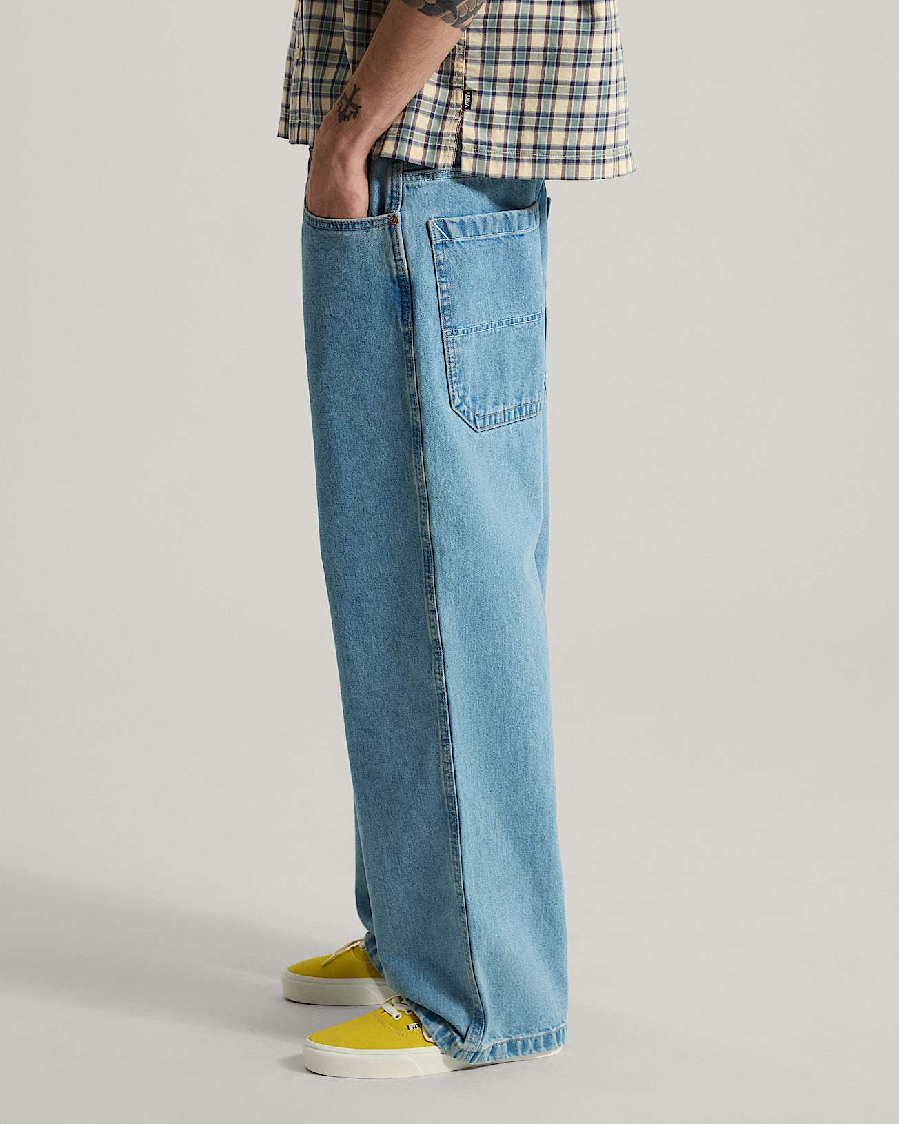 Drill Chore Baggy Carpenter Pant LIGHT STONEWASH VANS Bleu ALT4