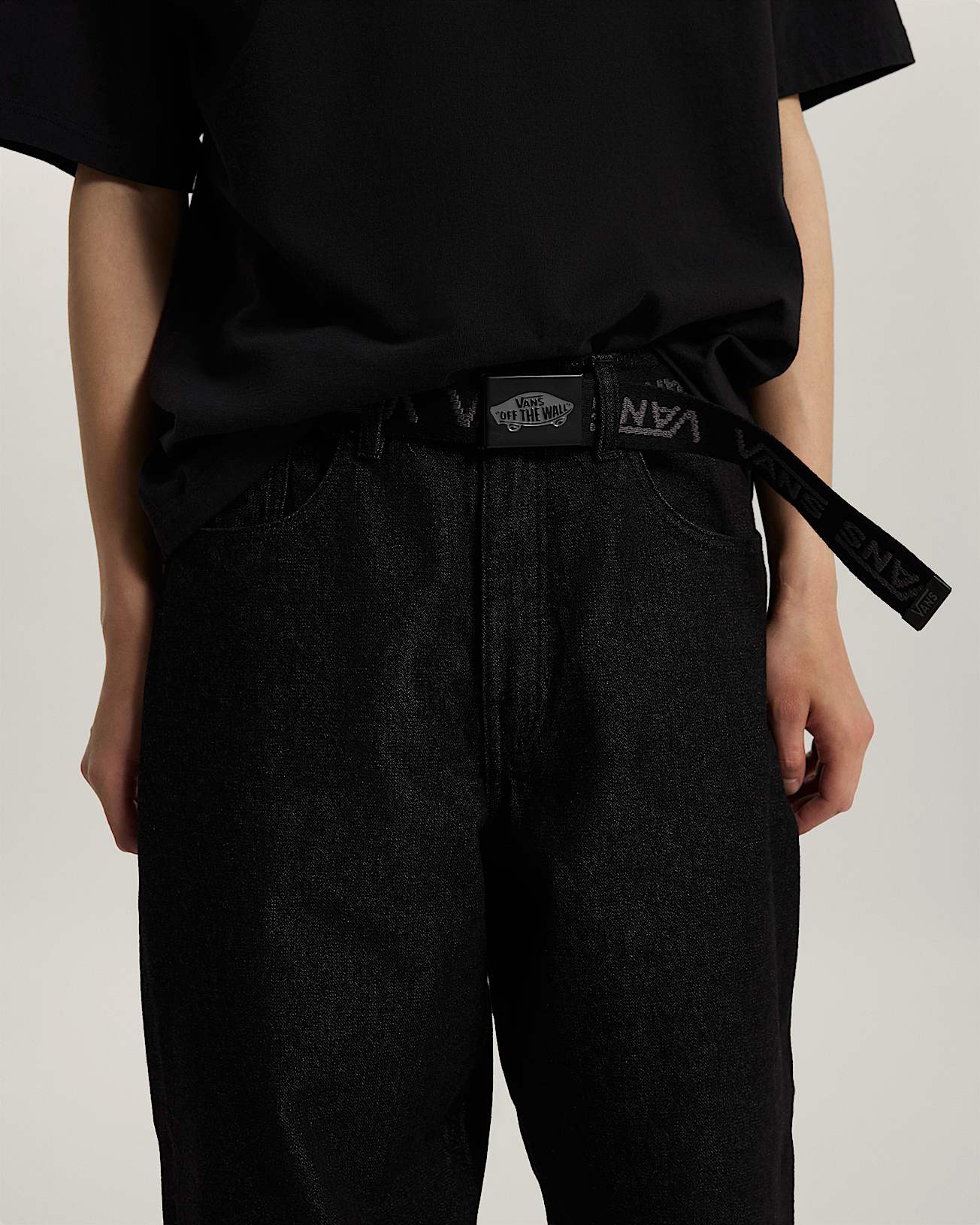 Drop V Web Belt Black VANS Noir ALT3