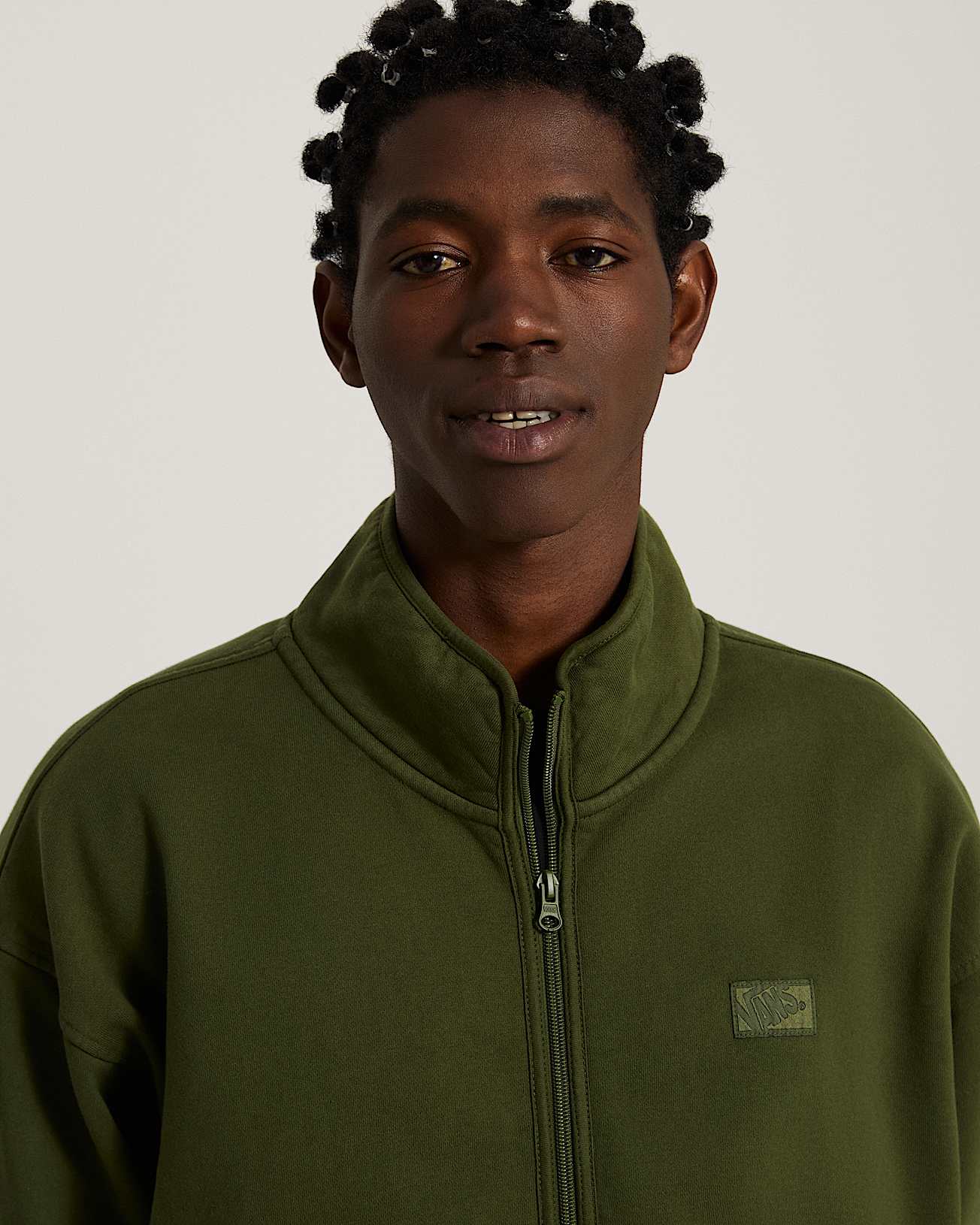 Full Zip Mock Neck Fleece Green Balsam VANS Grn ALT6