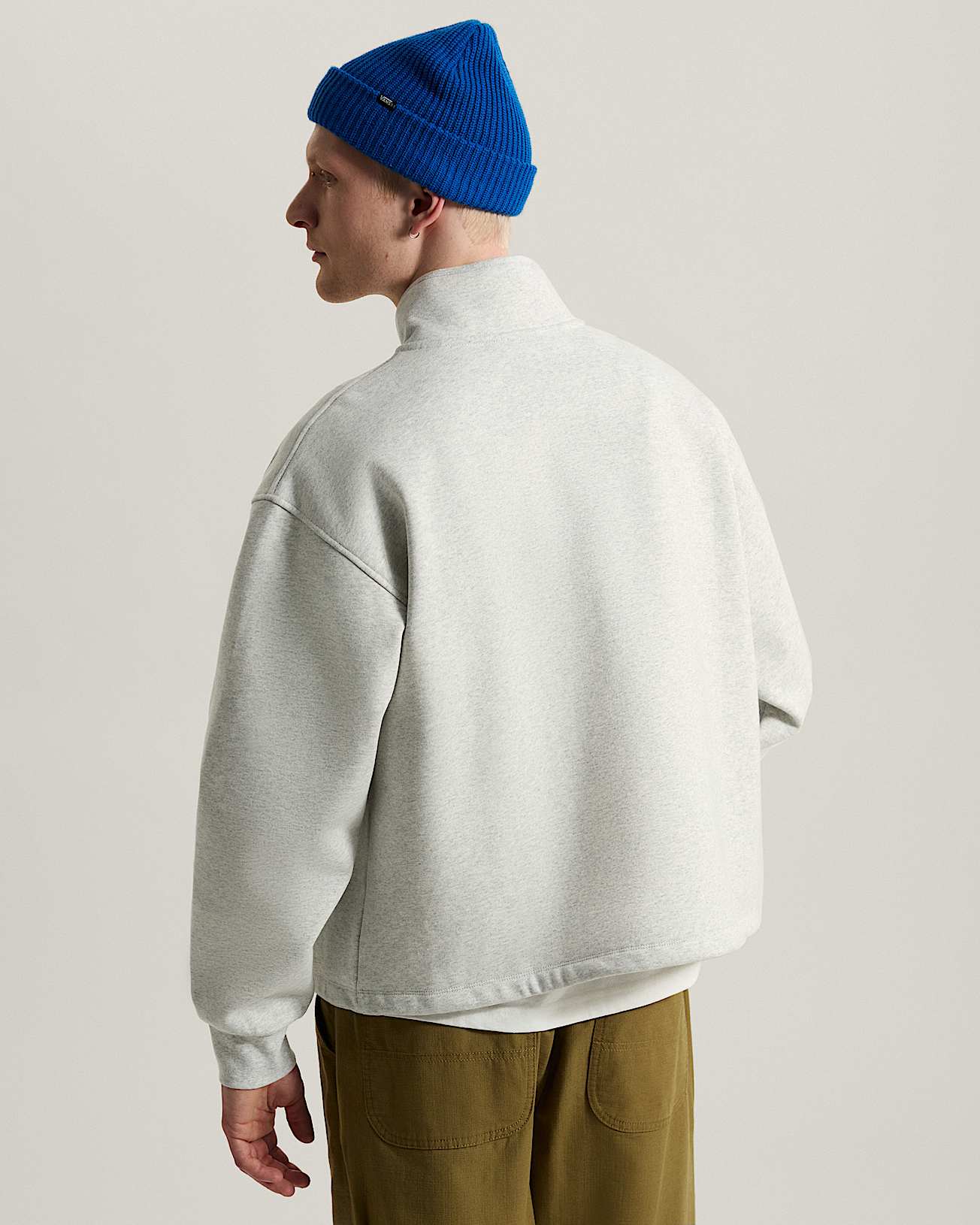 Full Zip Mock Neck Fleece ASH HEATHER VANS Grau ALT3