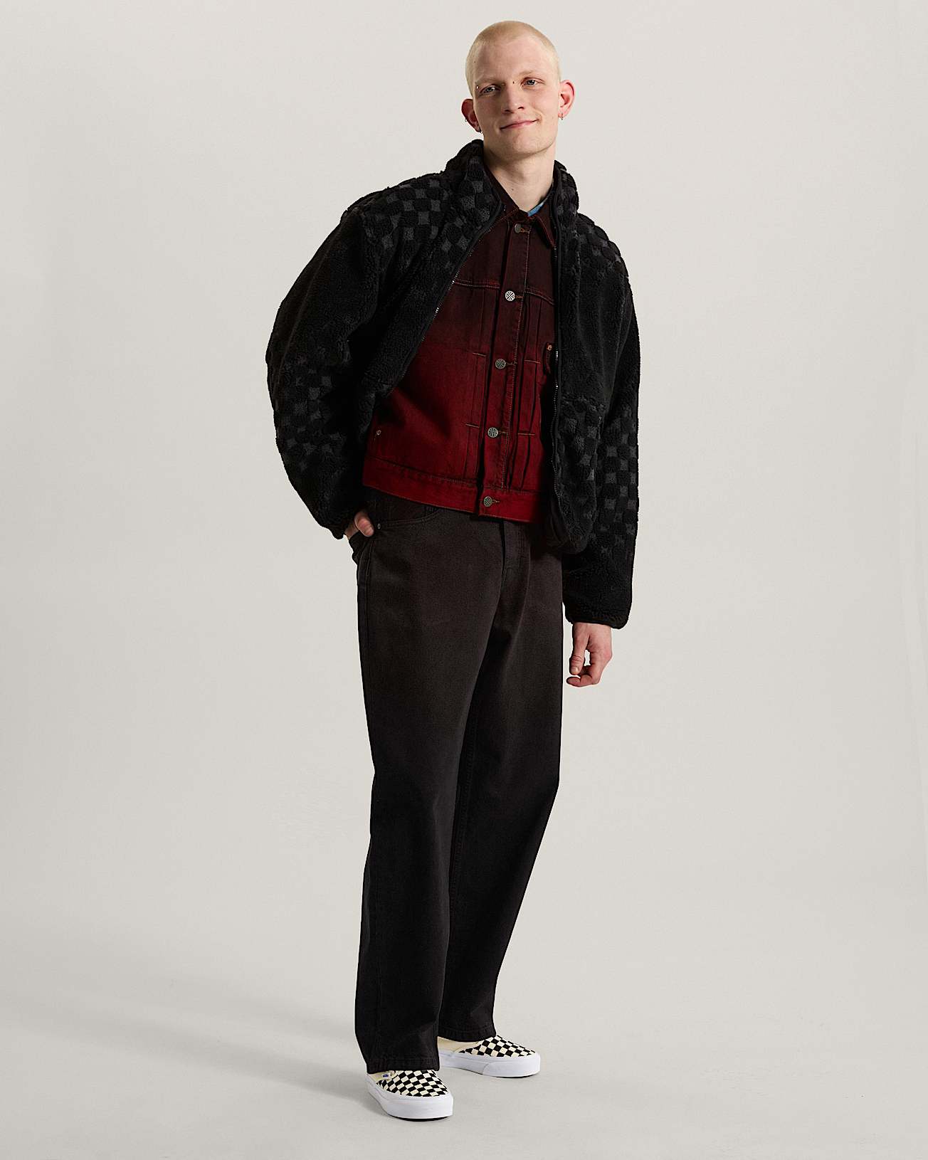 Nights High Pile Jacket Black VANS Noir ALT5