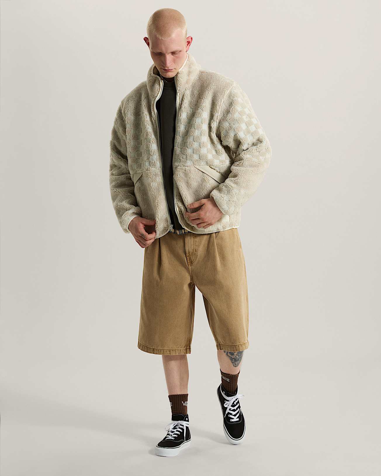 Nights High Pile Jacket marshmallow VANS Blanc ALT5