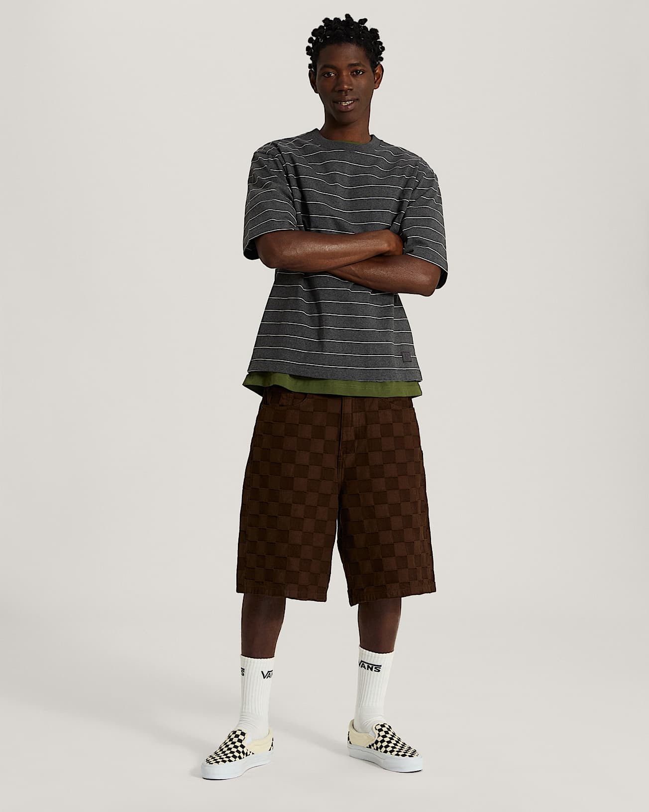 Tshirt Vans X Rowan Z Stripe VANS Gris ALT4