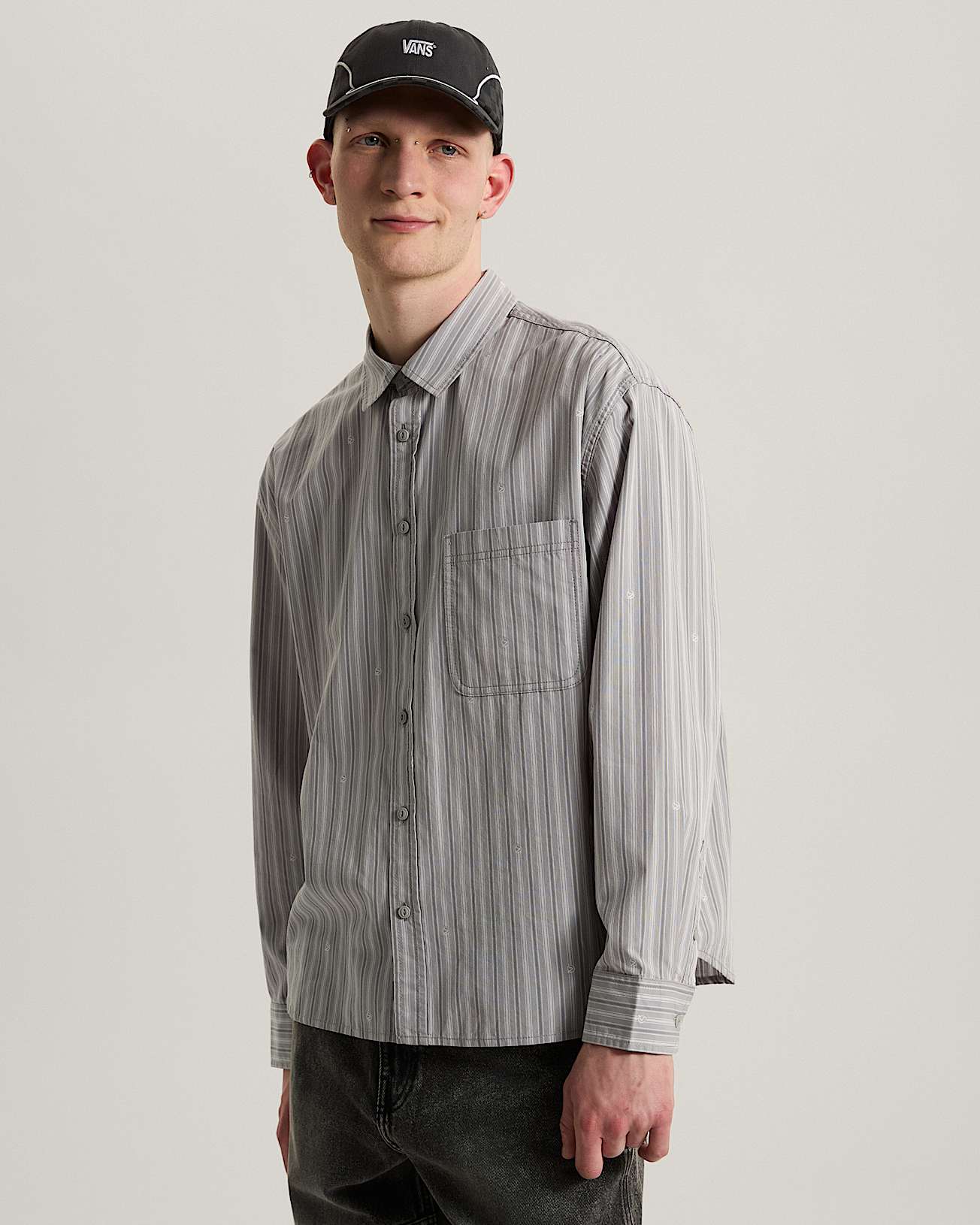 Camicia intessuta a maniche lunghe a righe Vans x Rowan VANS Grigio ALT2