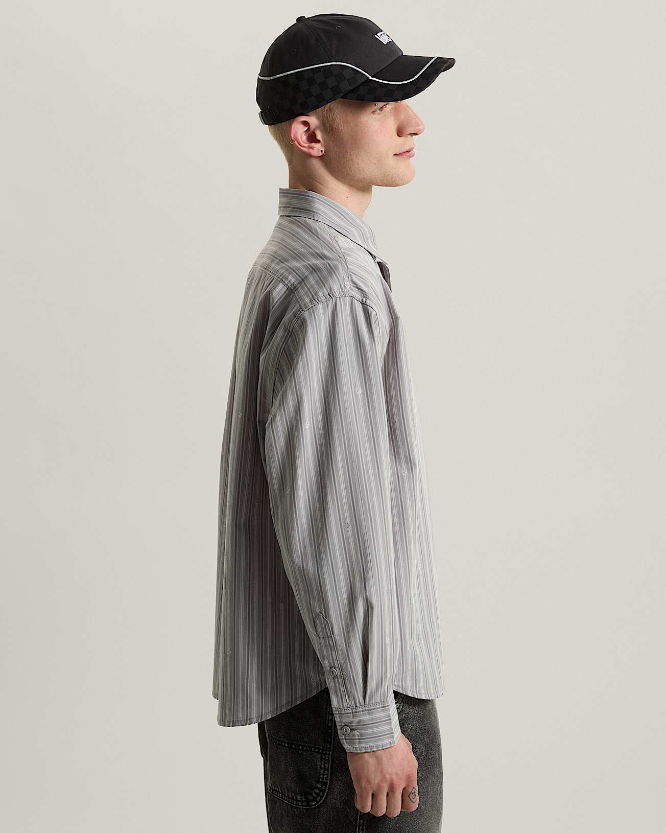 Camicia intessuta a maniche lunghe a righe Vans x Rowan VANS Grigio ALT4