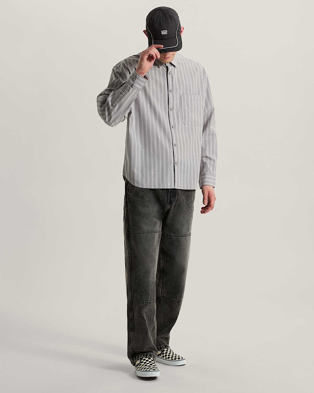 Camicia intessuta a maniche lunghe a righe Vans x Rowan VANS Grigio ALT5