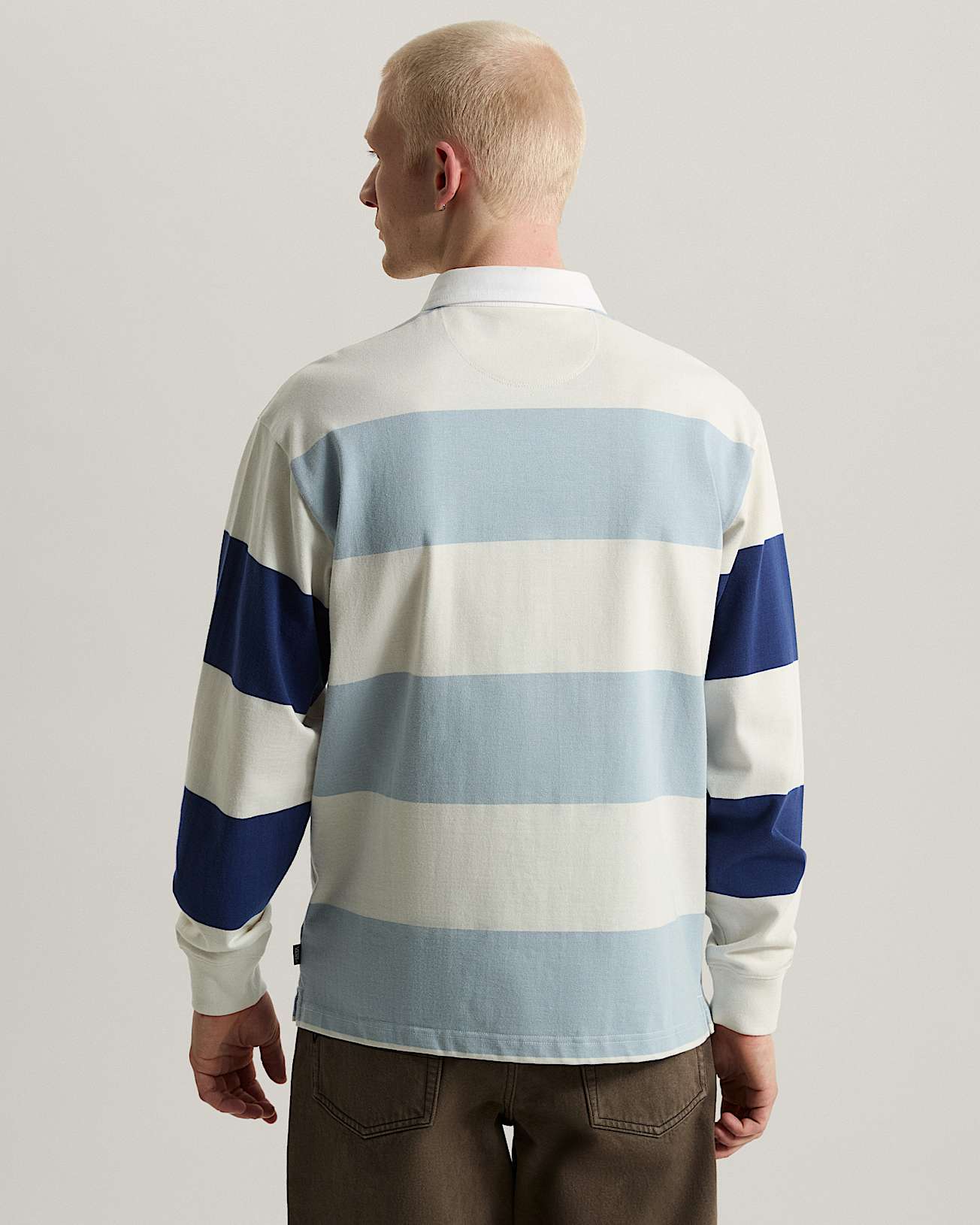 Polo in maglia Ward Stripe Rugby VANS BluBianco ALT3