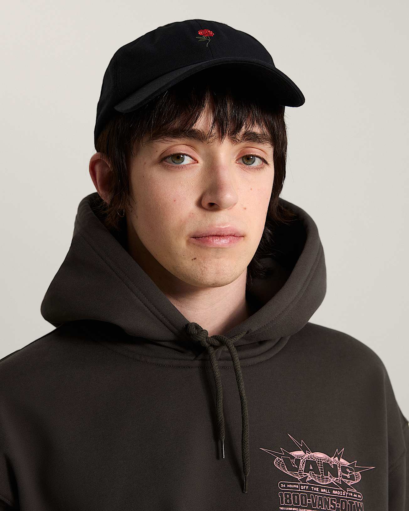 Call It A Day Curved Bill Jockey Hat VANS Black ALT3
