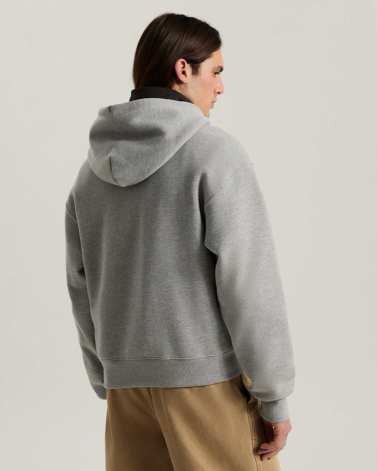 Stretch Logo Zip Pullover Hoodie VANS Grey ALT3