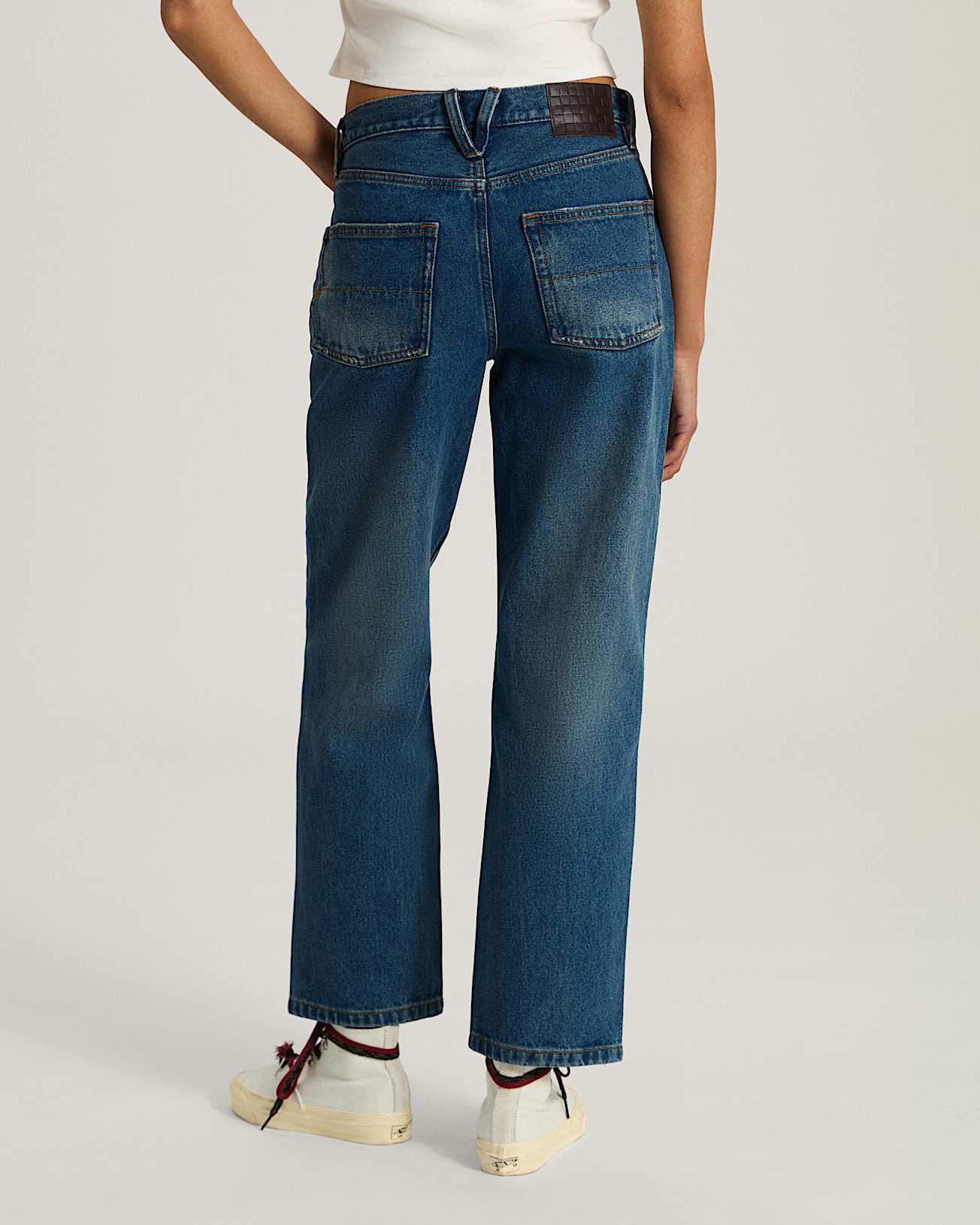 Pantalon droit Check5 Mid Rise VANS Bleu ALT3