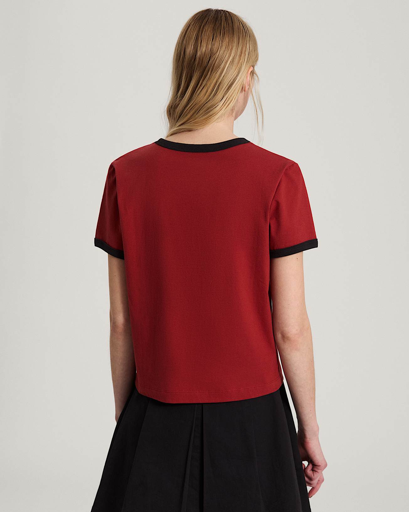 Places I Wish To Go Ringer SS Tee Poppy Ember VANS Red ALT3