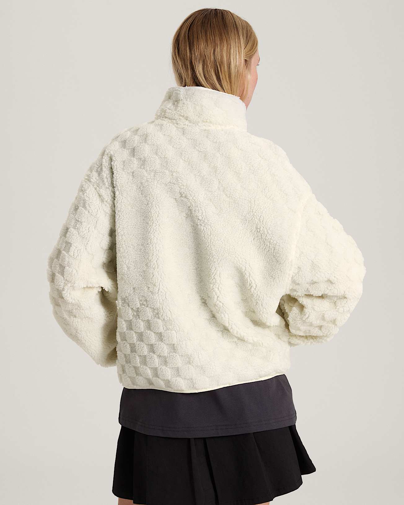 Queens High Pile Jacket marshmallow VANS White ALT3