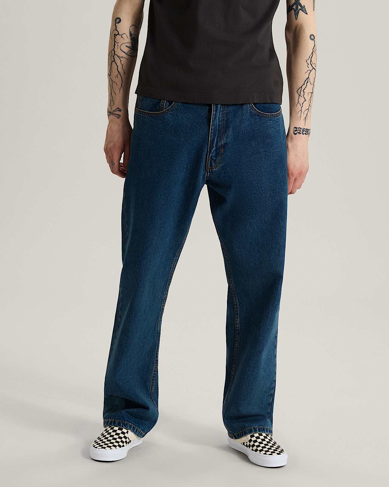 Check5 Straight Denim Pant Vintage Indigo VANS Bleu ALT2