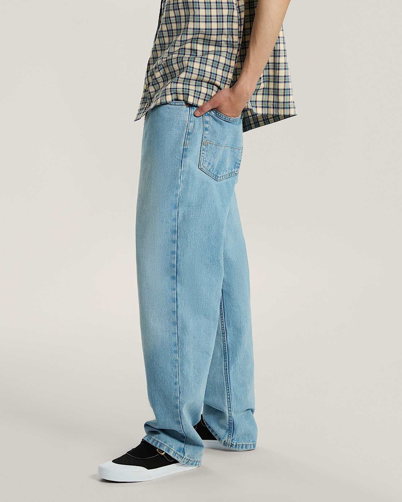 Check5 Straight Denim Pant LIGHT STONEWASH VANS Bleu ALT4