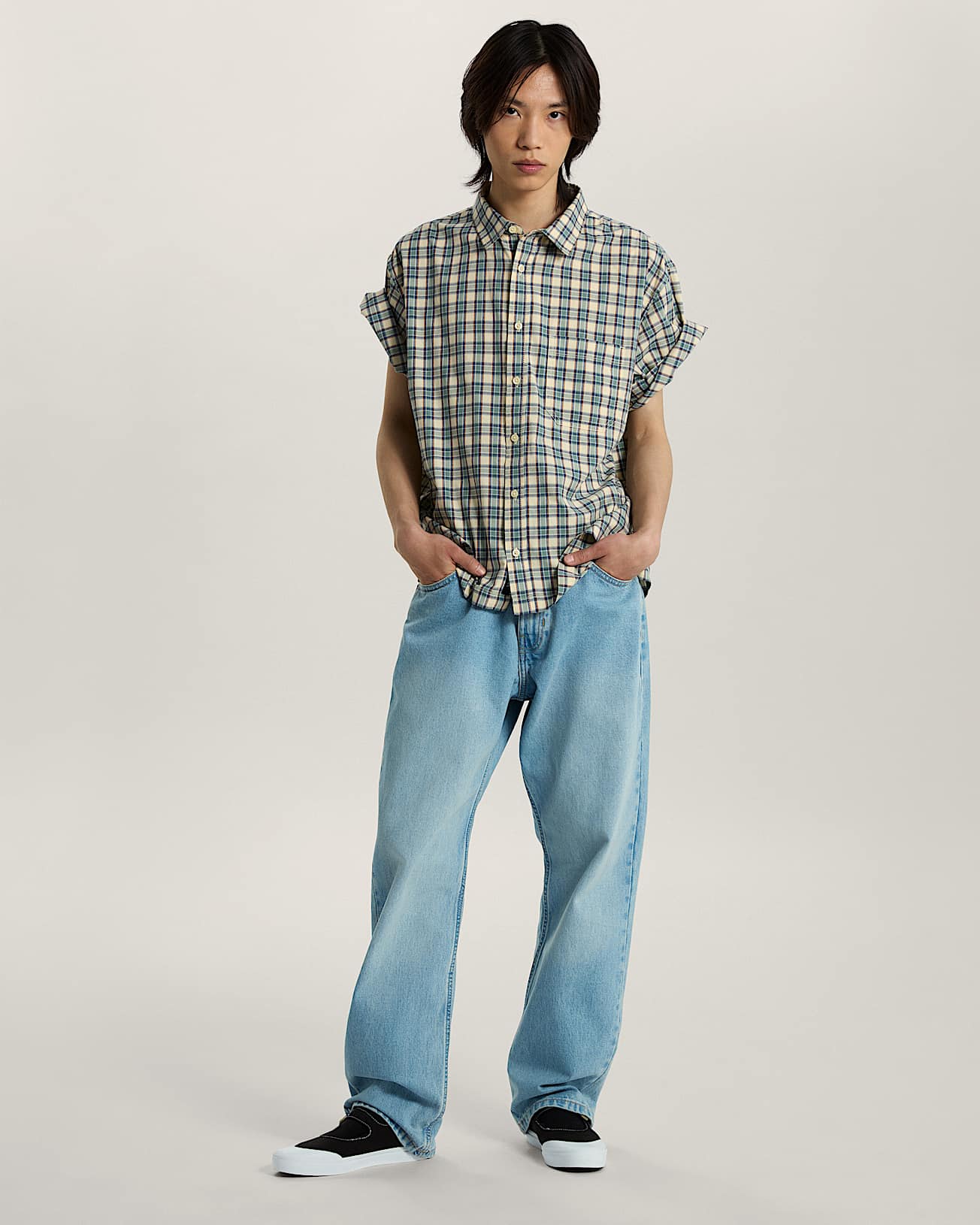 Check5 Straight Denim Pant LIGHT STONEWASH VANS Bleu ALT5