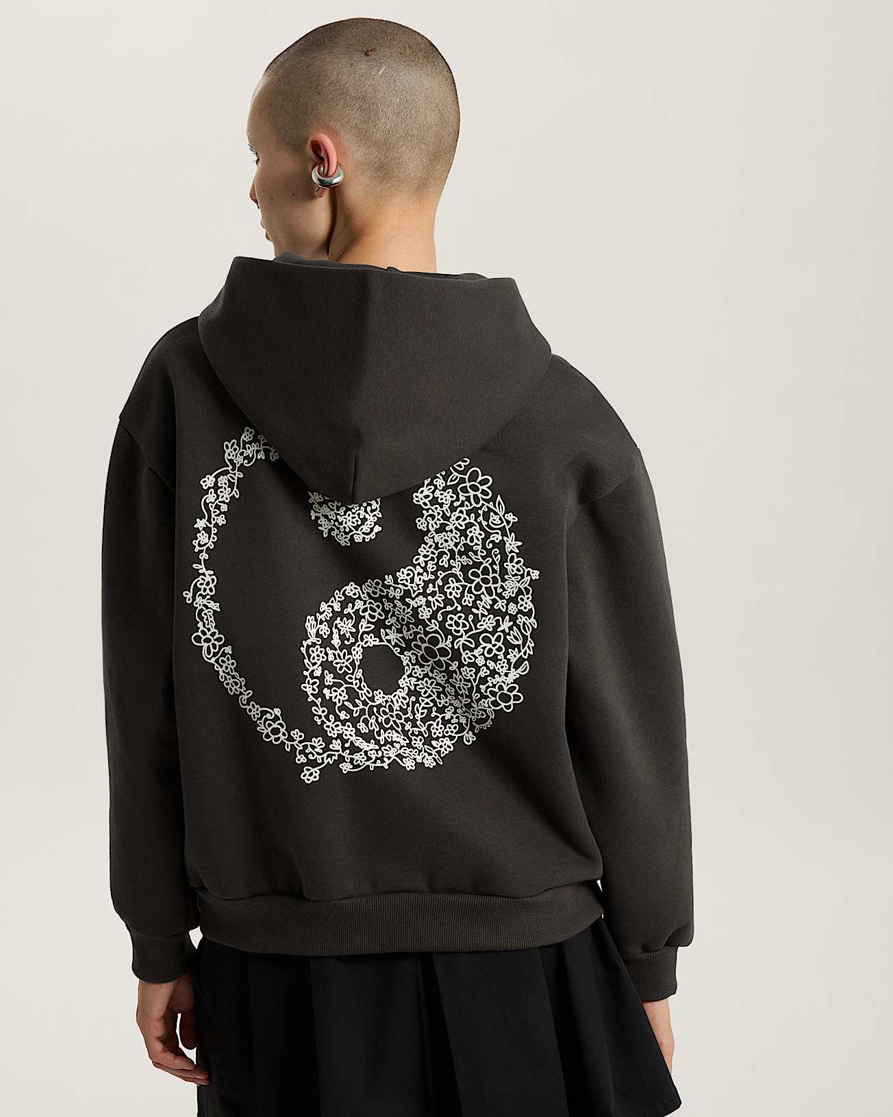 Felpa con cappuccio Yin and Yang VANS Nero ALT3