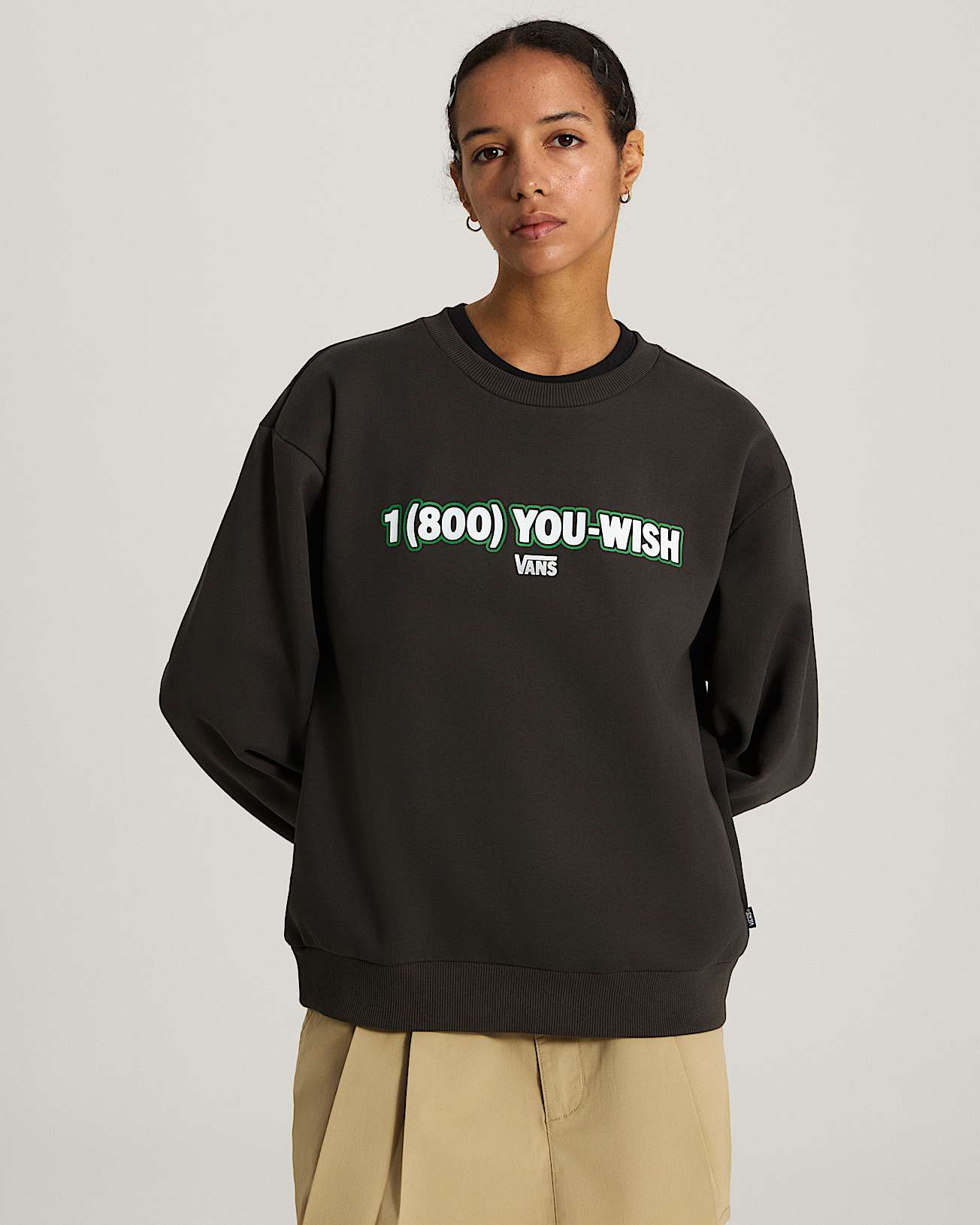 You Wish Crew Faded Black VANS Noir ALT2