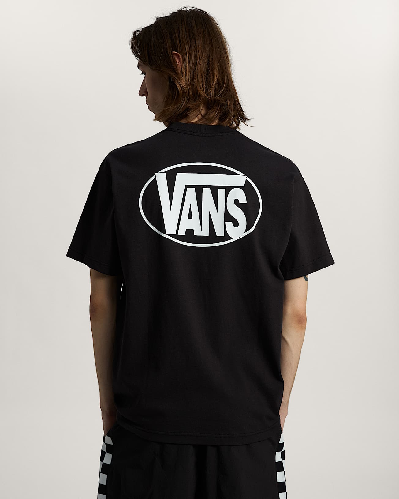 Oval Logo Loose SS Tee Black VANS Noir ALT3