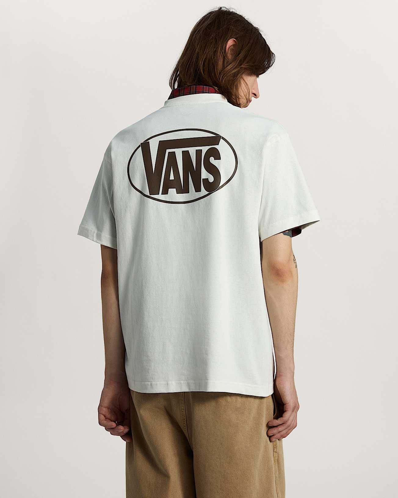 Oval Logo Loose SS Tee marshmallow VANS Blanc ALT3
