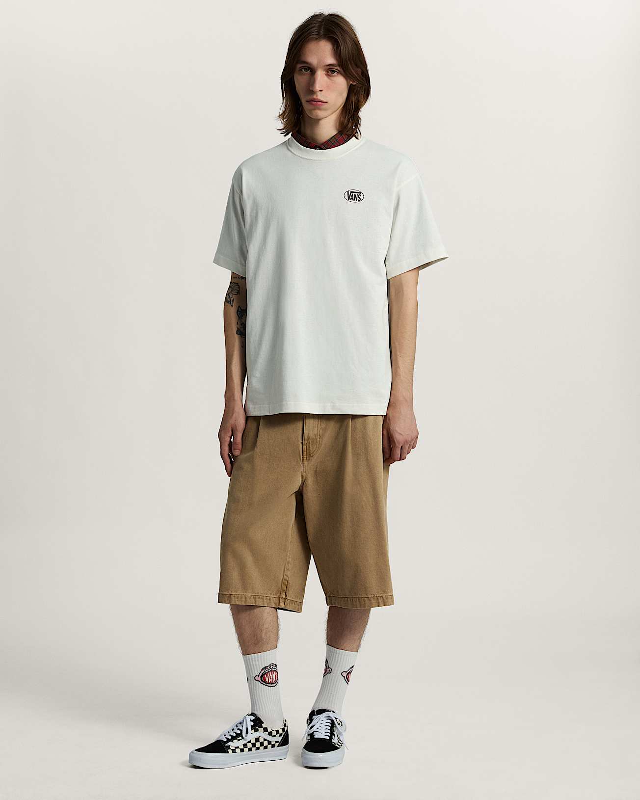 Oval Logo Loose SS Tee marshmallow VANS Blanc ALT4