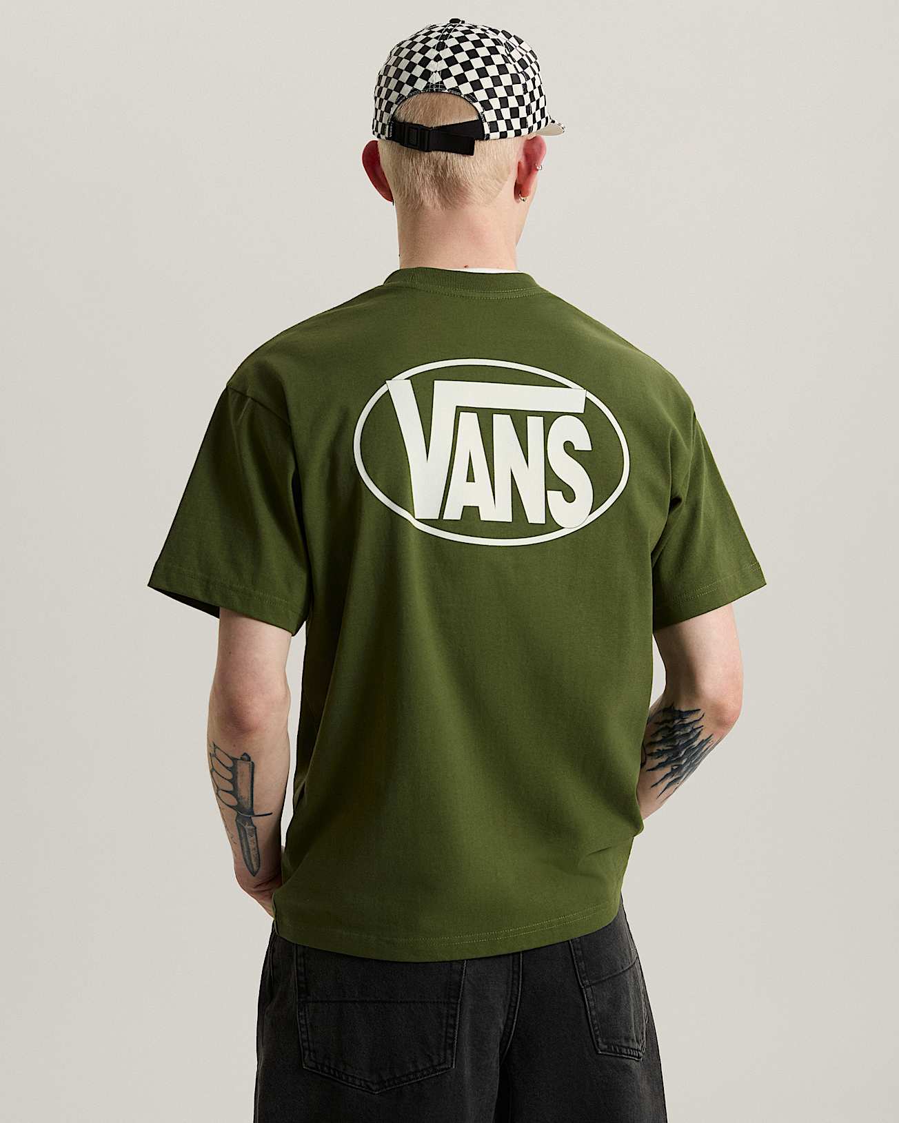 Oval Logo Loose SS Tee Green Balsam VANS Vert ALT3