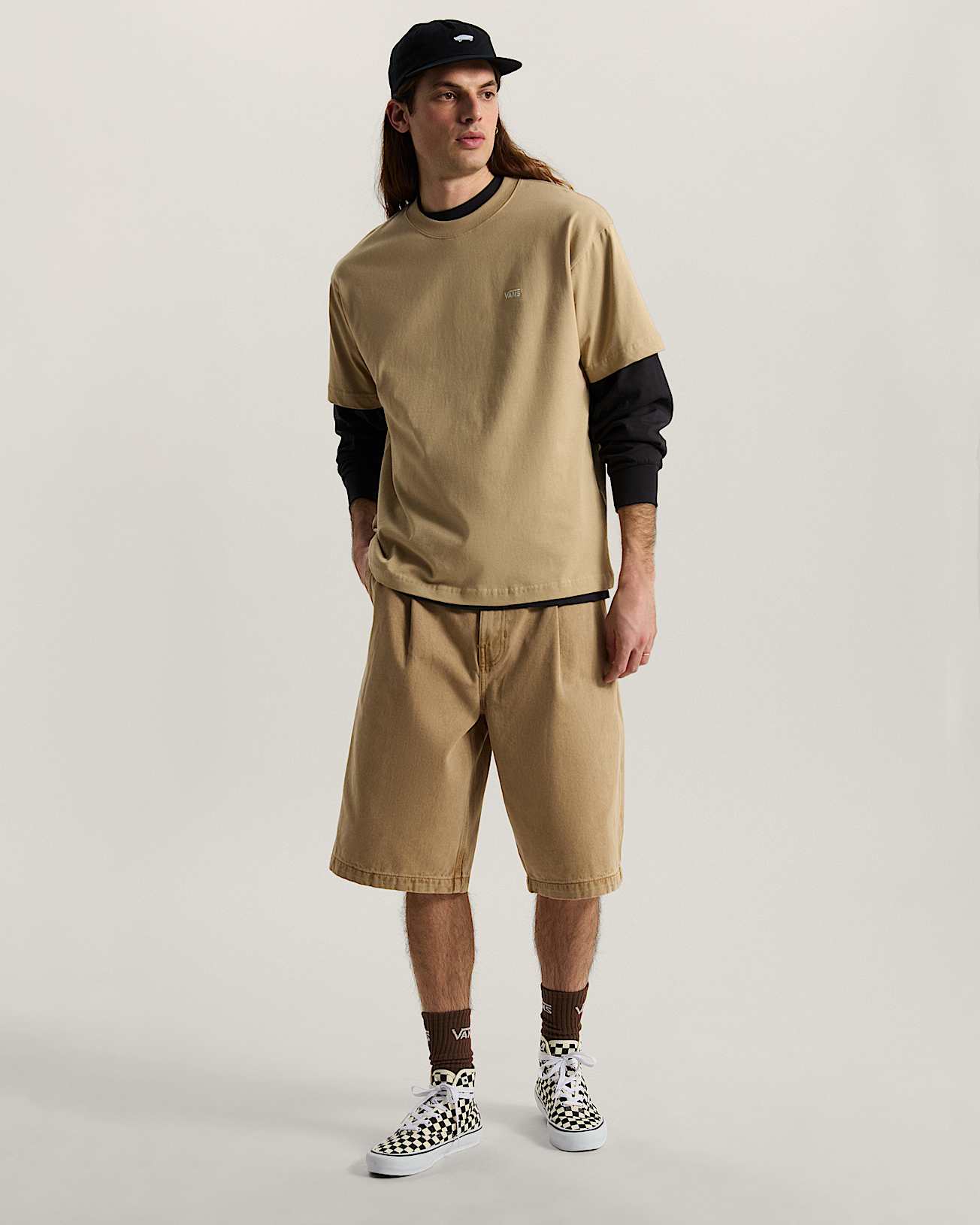 Tshirt Left Chest Logo VANS Beige ALT4