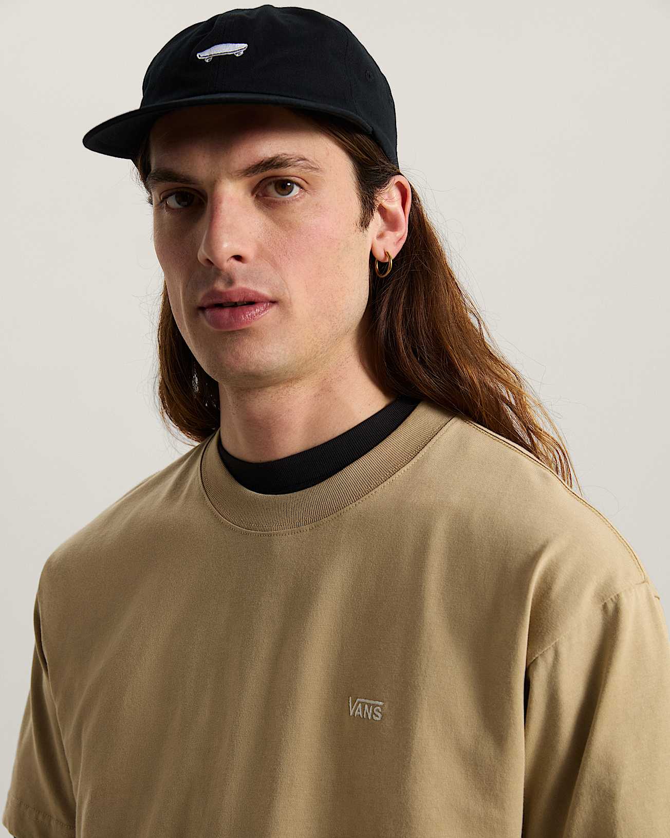 Tshirt Left Chest Logo VANS Beige ALT5