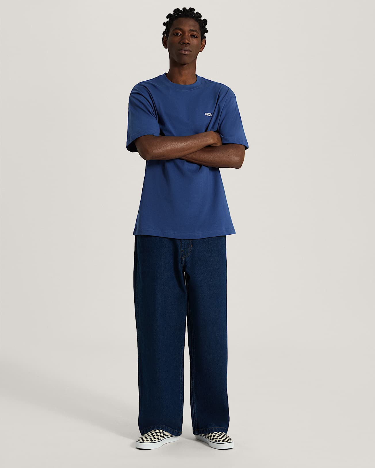 Tshirt Left Chest Logo VANS Bleu ALT4