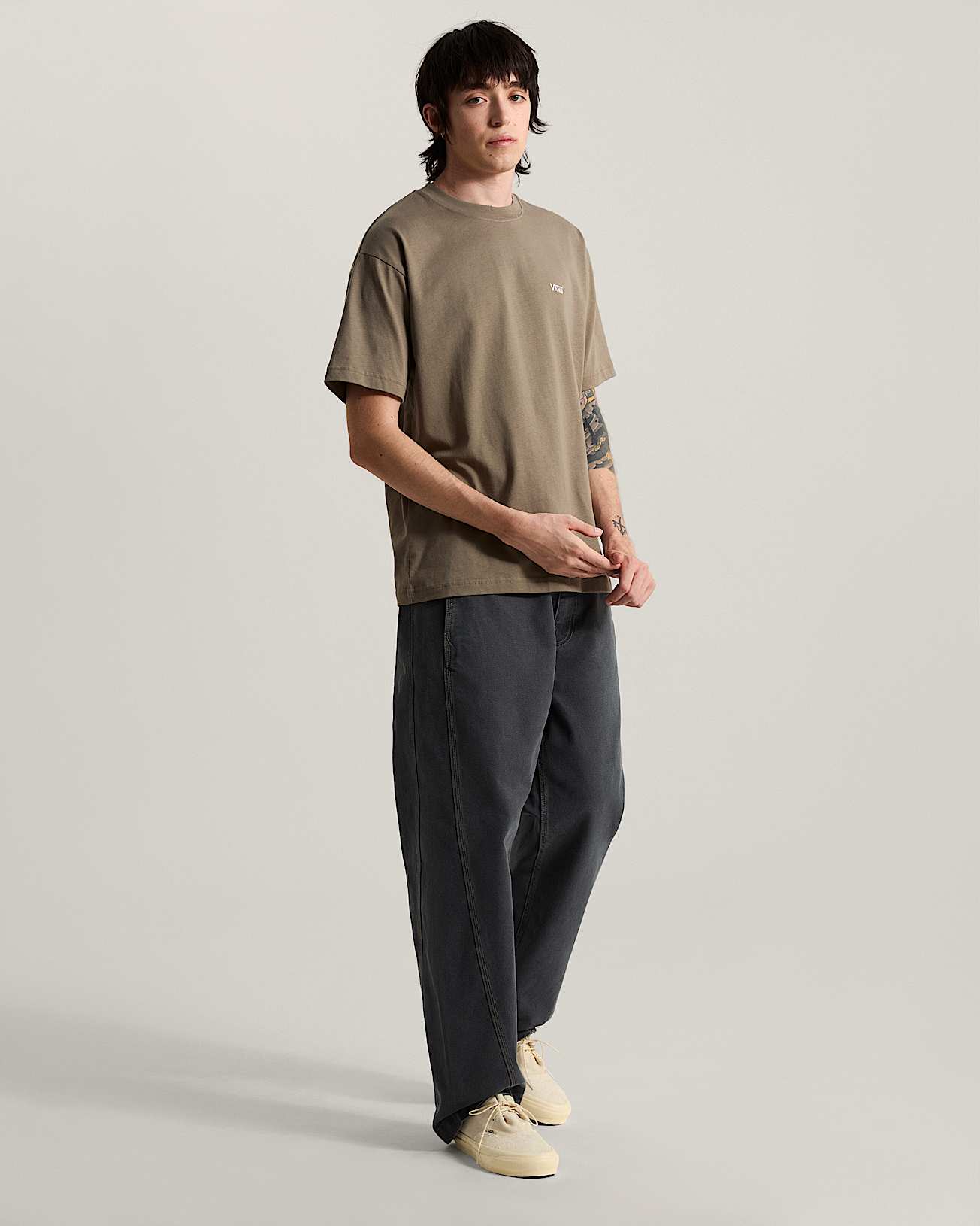 Tshirt Left Chest Logo VANS Gris ALT5