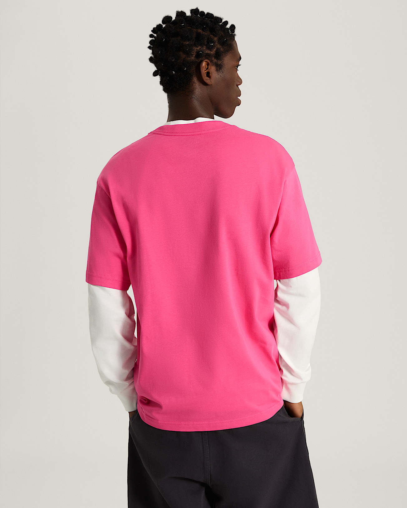 Tshirt Left Chest Logo VANS Rose ALT3