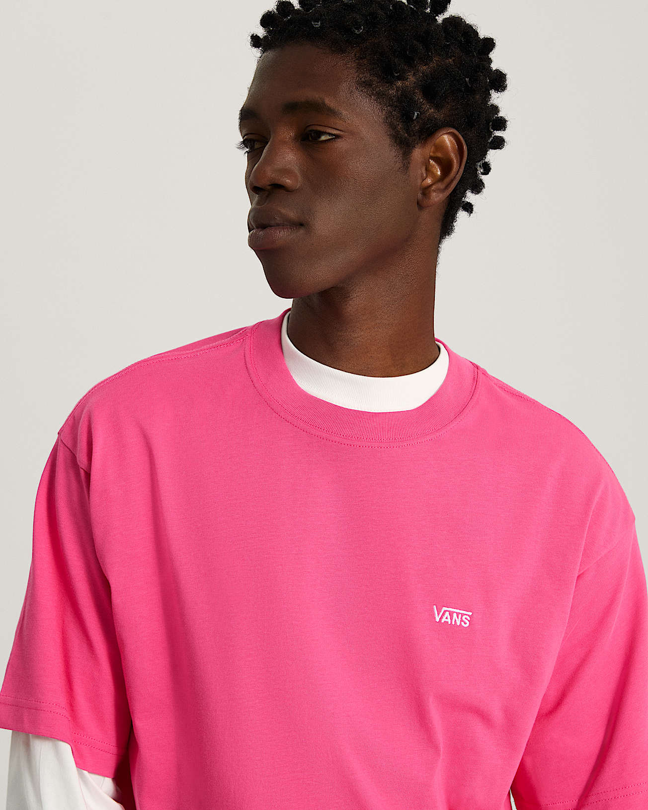 Tshirt Left Chest Logo VANS Rose ALT5