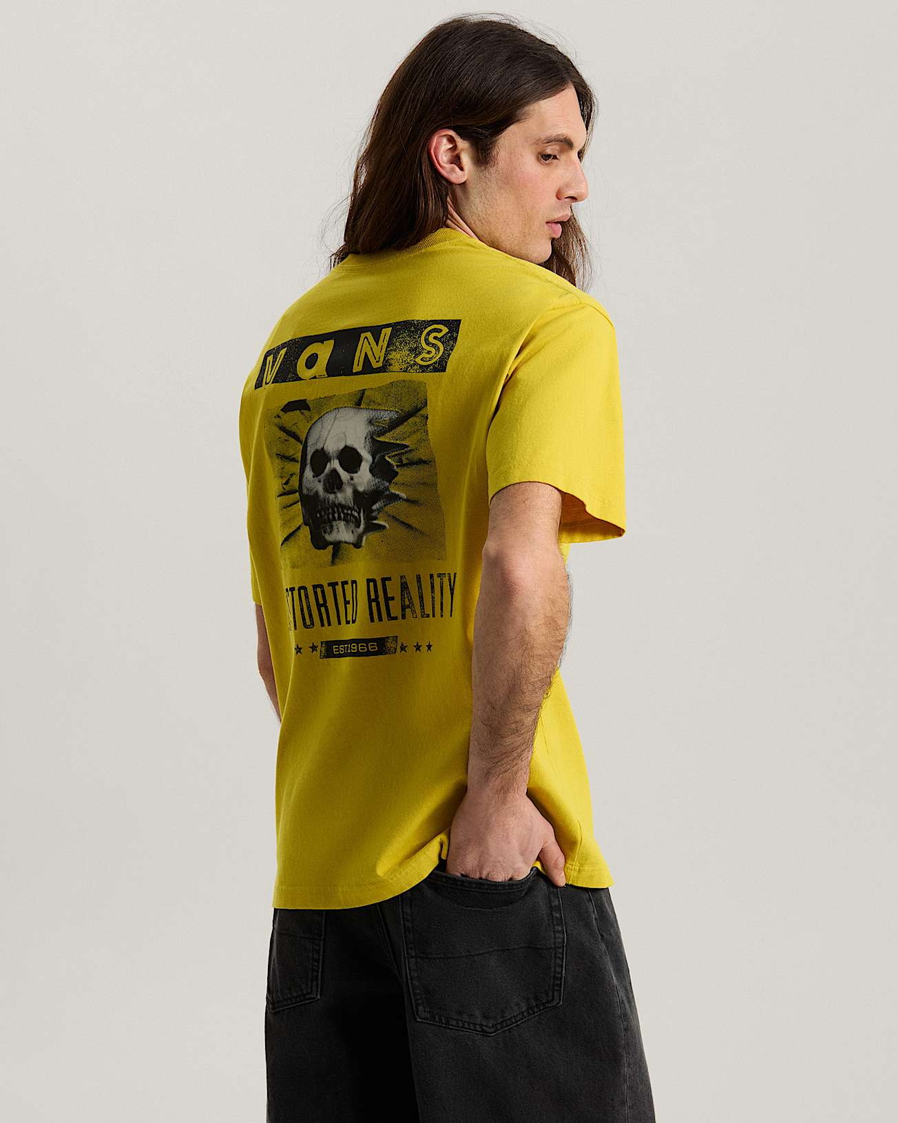 Distorted Reality SS Tee Dusty Gold VANS Jaune ALT3
