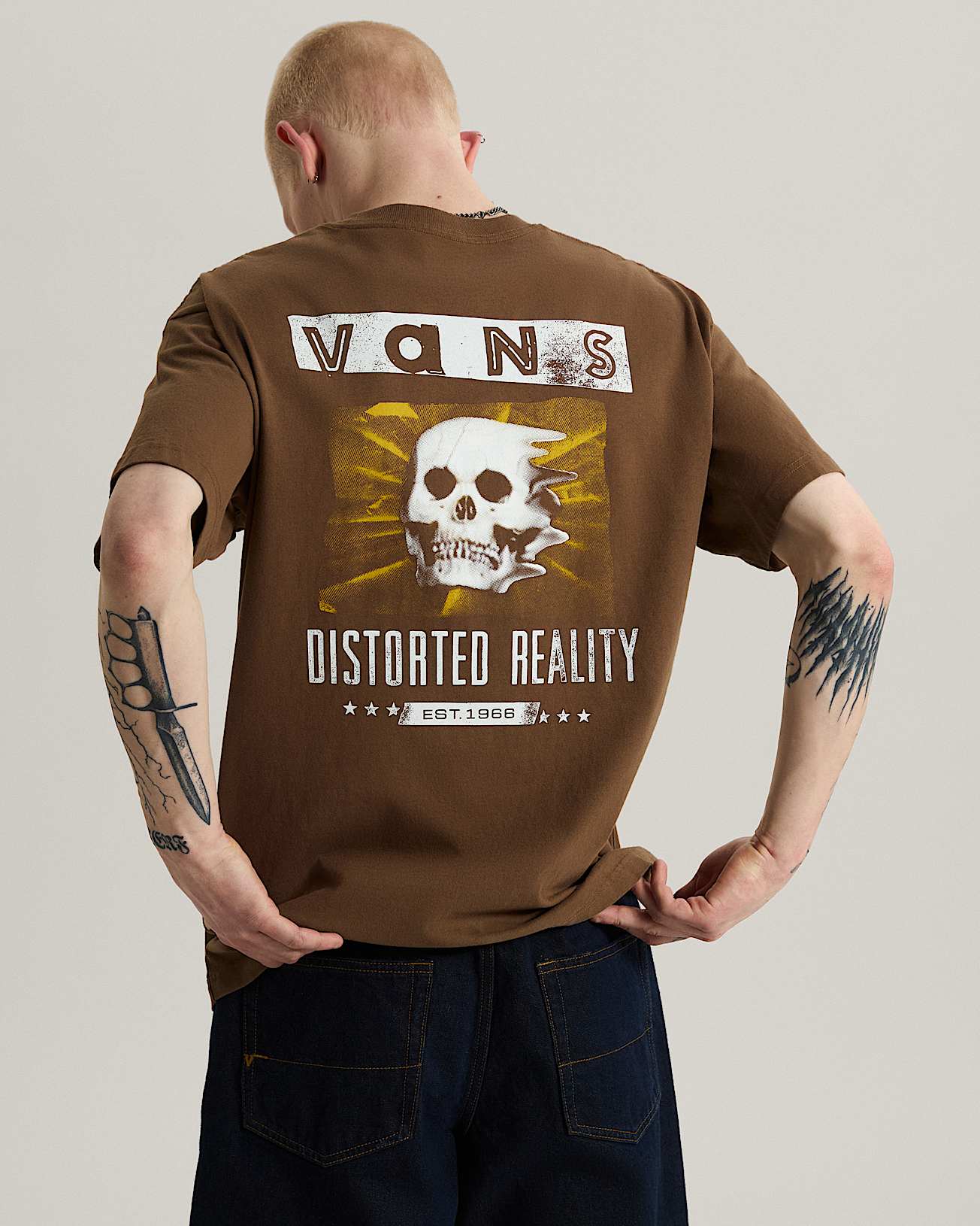 Distorted Reality SS Tee Vintage Cocoa VANS Marron ALT3