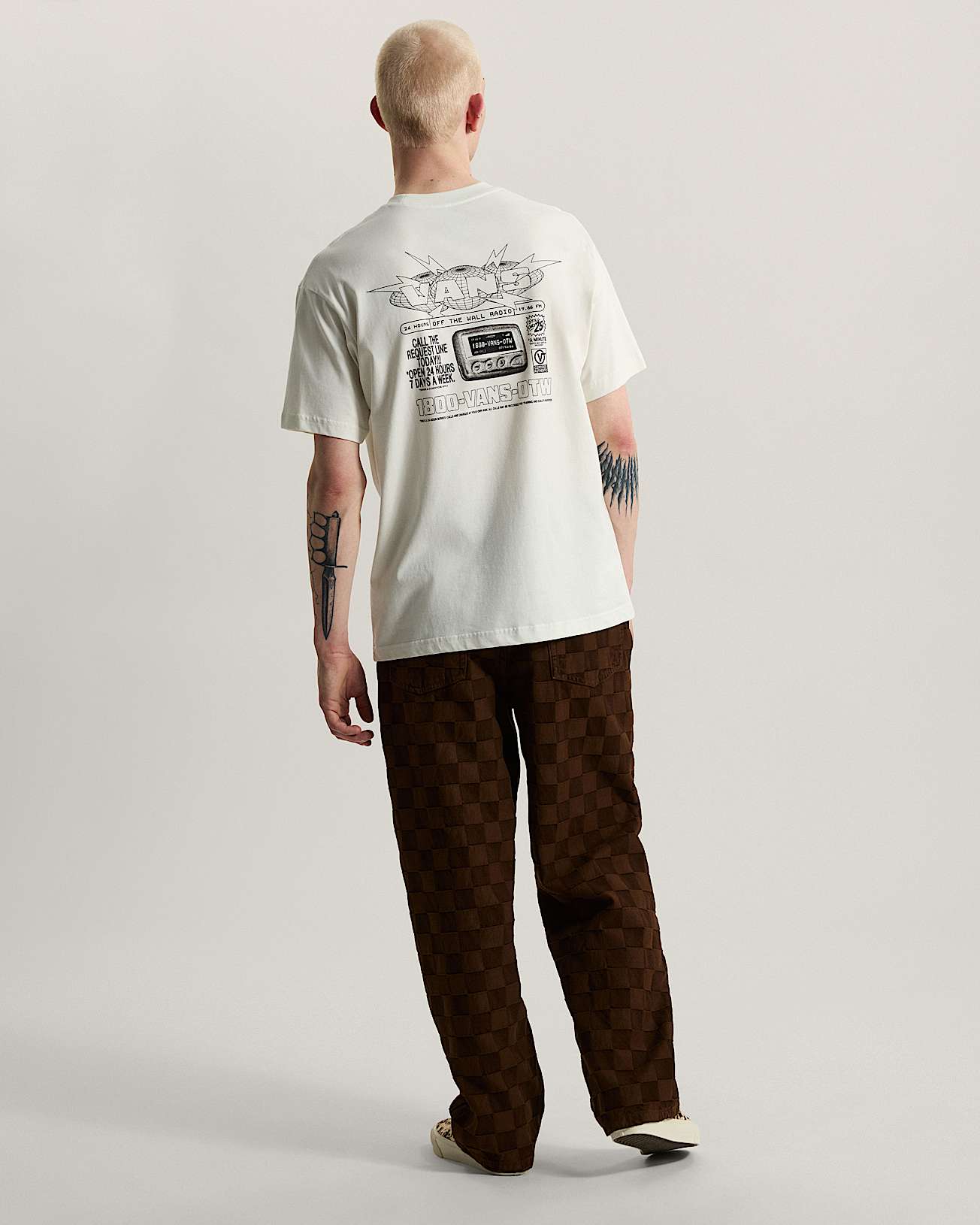 Vans Hotline Radio SS Tee marshmallow VANS Blanc ALT4