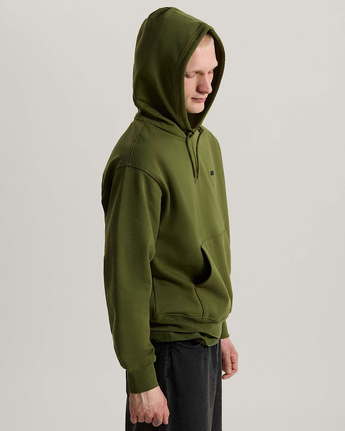Left Chest II Logo Pullover Hoodie VANS Green ALT4