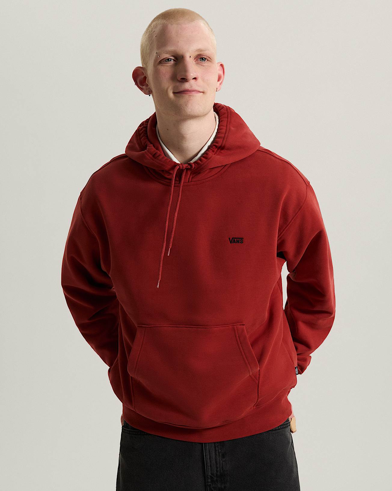 Left Chest II Logo Pullover Hoodie VANS Red ALT2