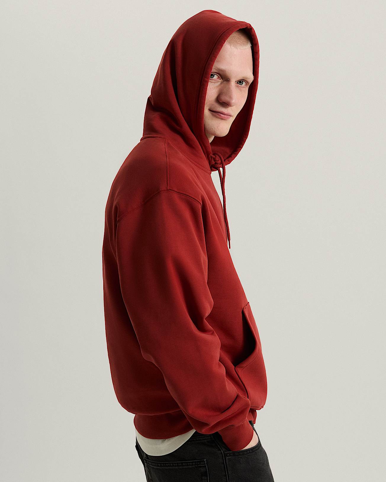 Left Chest II Logo Pullover Hoodie VANS Red ALT4