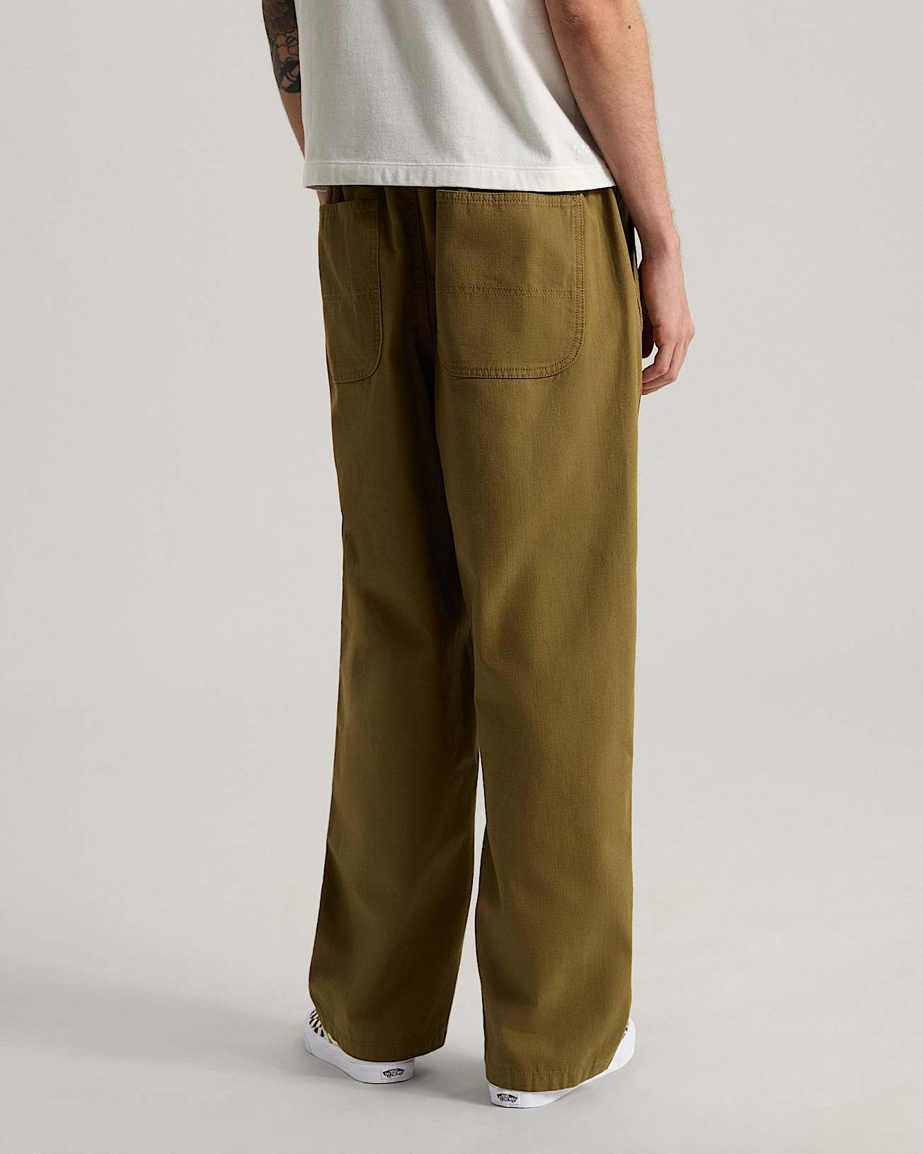 Addison Barrel Pant Olive Brown VANS Beige ALT3