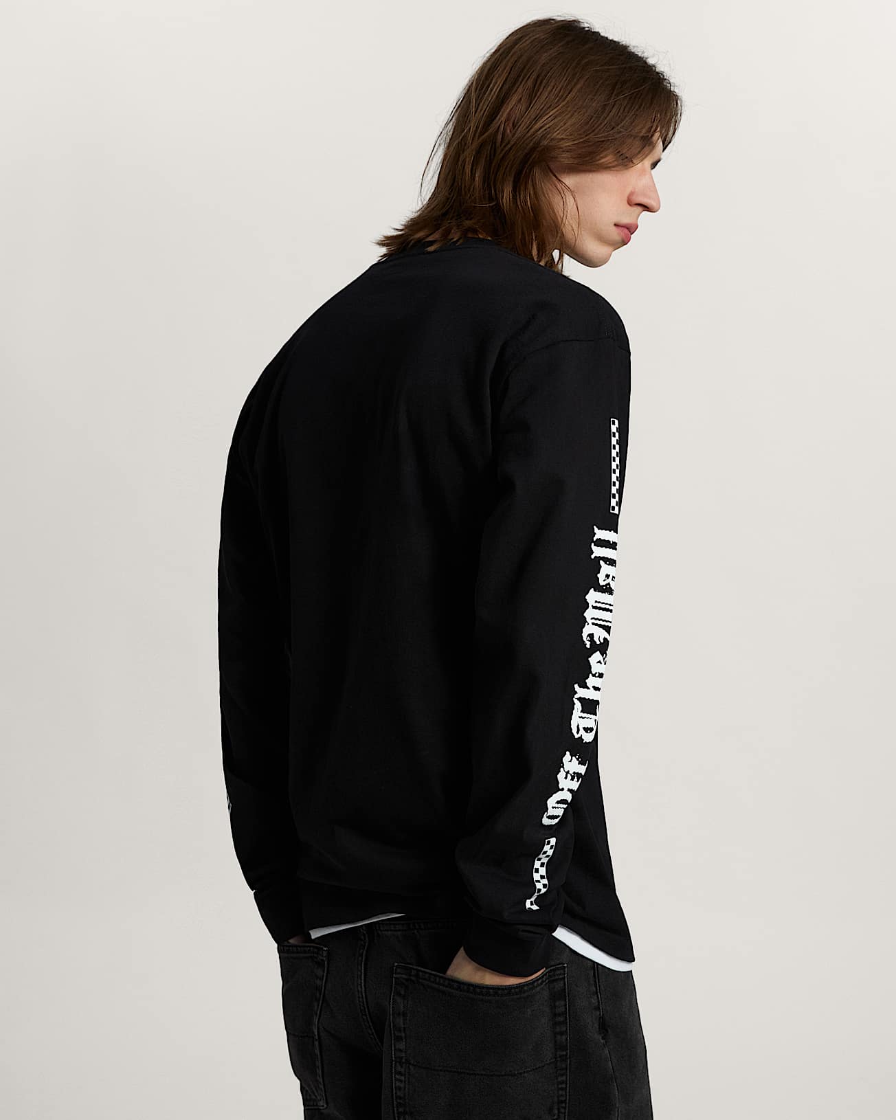 Tshirt Vans X Travis Barker Long Sleeve VANS Noir ALT3