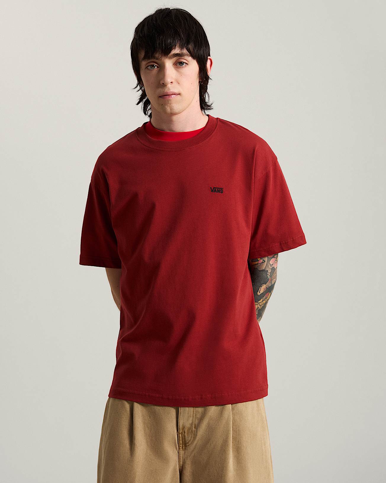 Left Chest Logo II TShirt VANS Rot ALT2