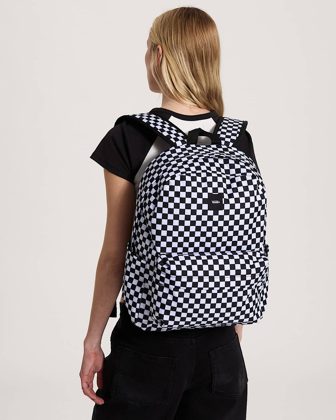 Old Skool Check Backpack VANS Black ALT8