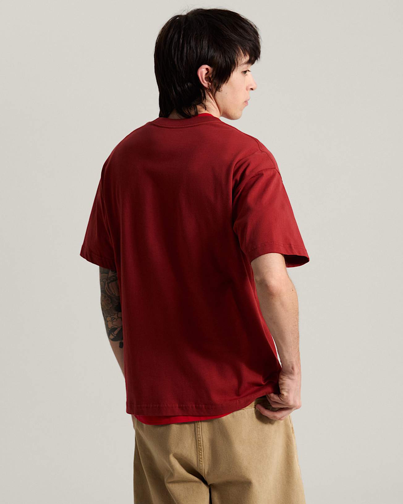 Maglietta Left Chest Logo II VANS Rosso ALT3