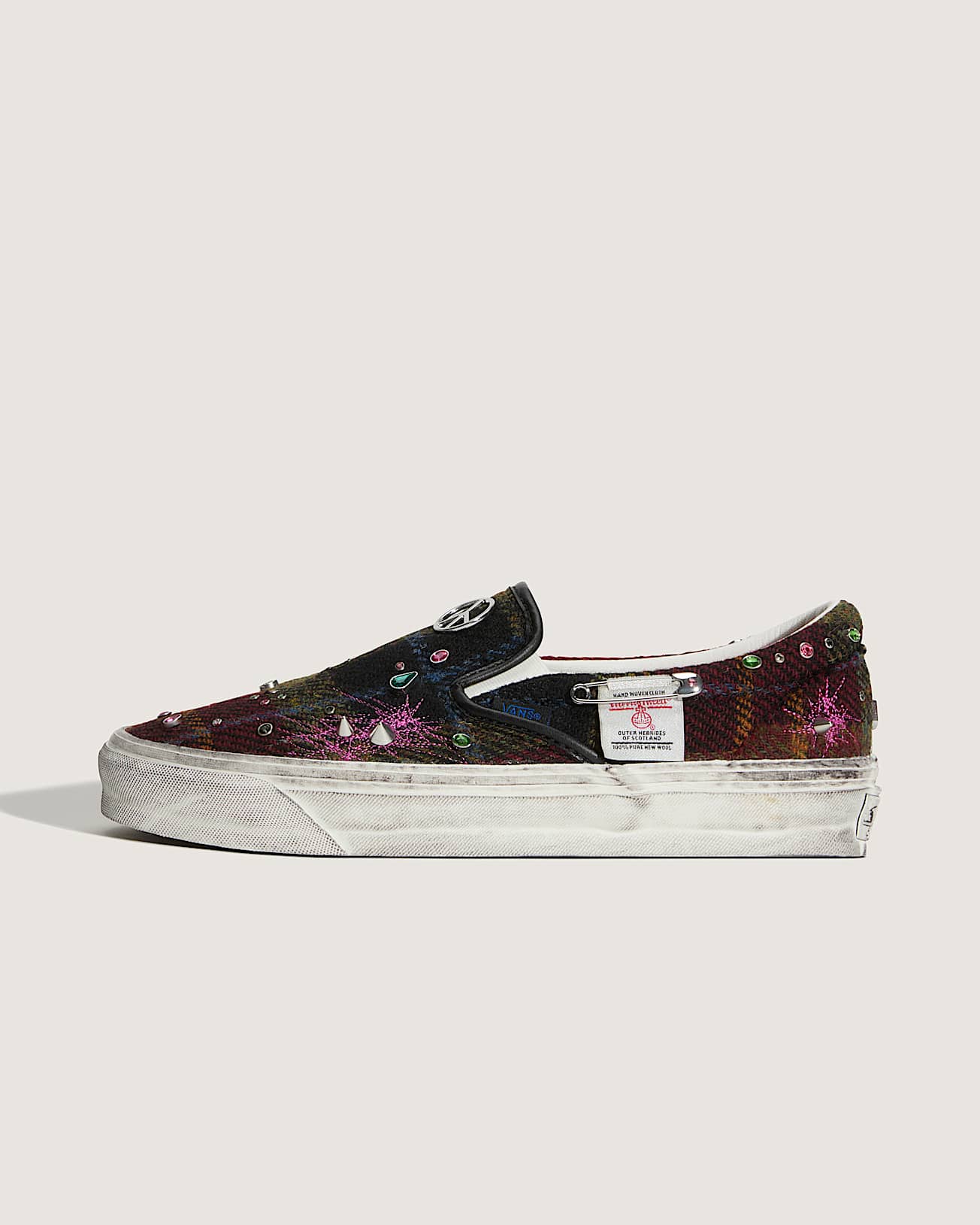 Chaussures en tweed Premium Classic Harris SlipOn VANS RougeOrange HERO
