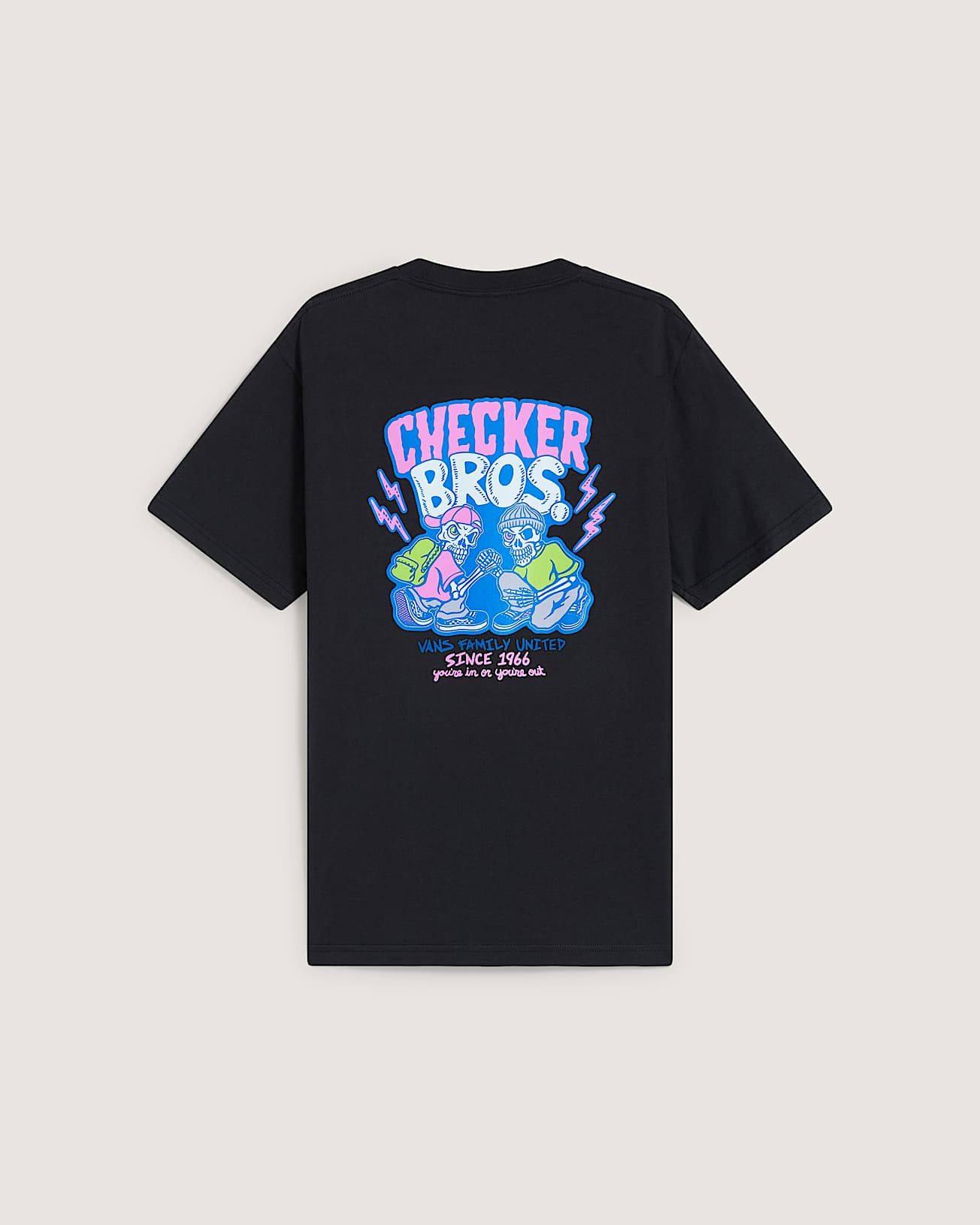 Tshirt Checker Bros Enfant 814 ans VANS Noir ALT1