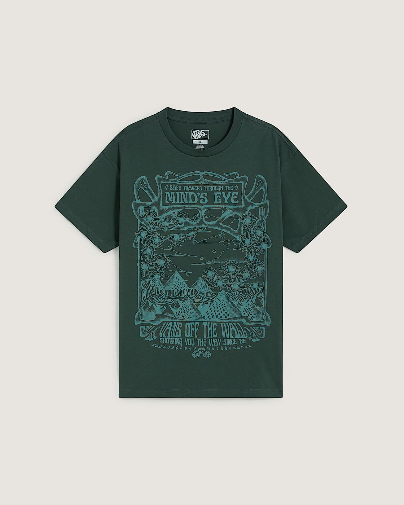 Minds Eye Oversized SS Tee OIL GREEN VANS Vert HERO