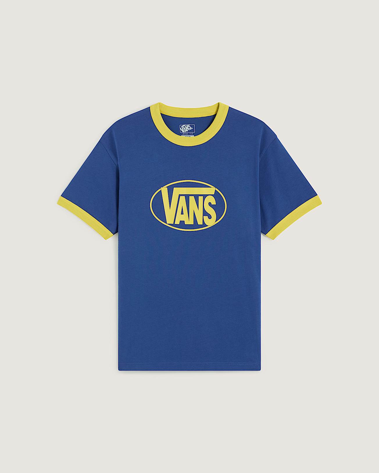 TShirt Center Chest Ringer VANS Niebieski HERO
