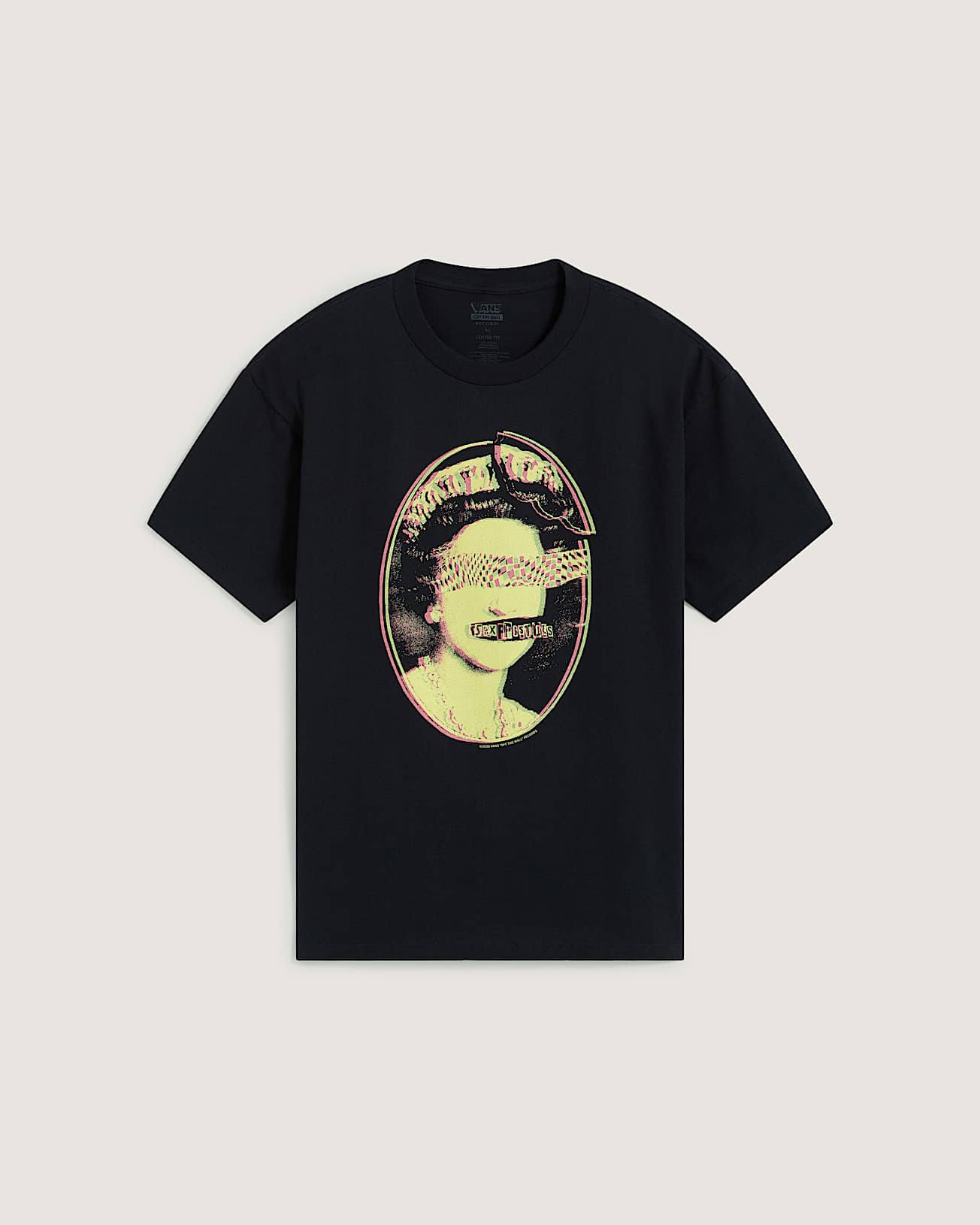 Sex Pistols Pretty Vacant SS Tee Black VANS Noir hero