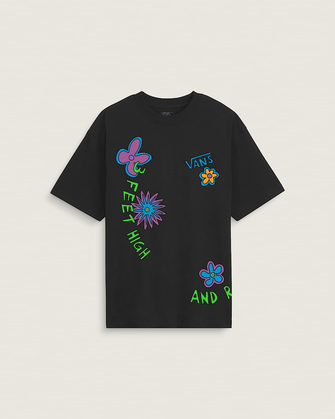 De La Soul 3 Feet High and Rising SS Tee Black VANS Nero HERO